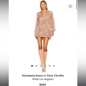 MISA Los Angeles Elisabetta Dress Flora Tile Mix